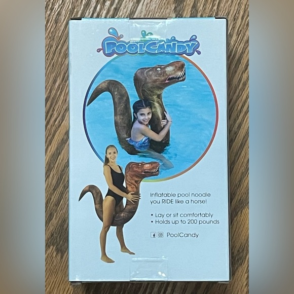 Pool Candy T-Rex Ride-On Super Noodle NEW - Picture 2 of 3